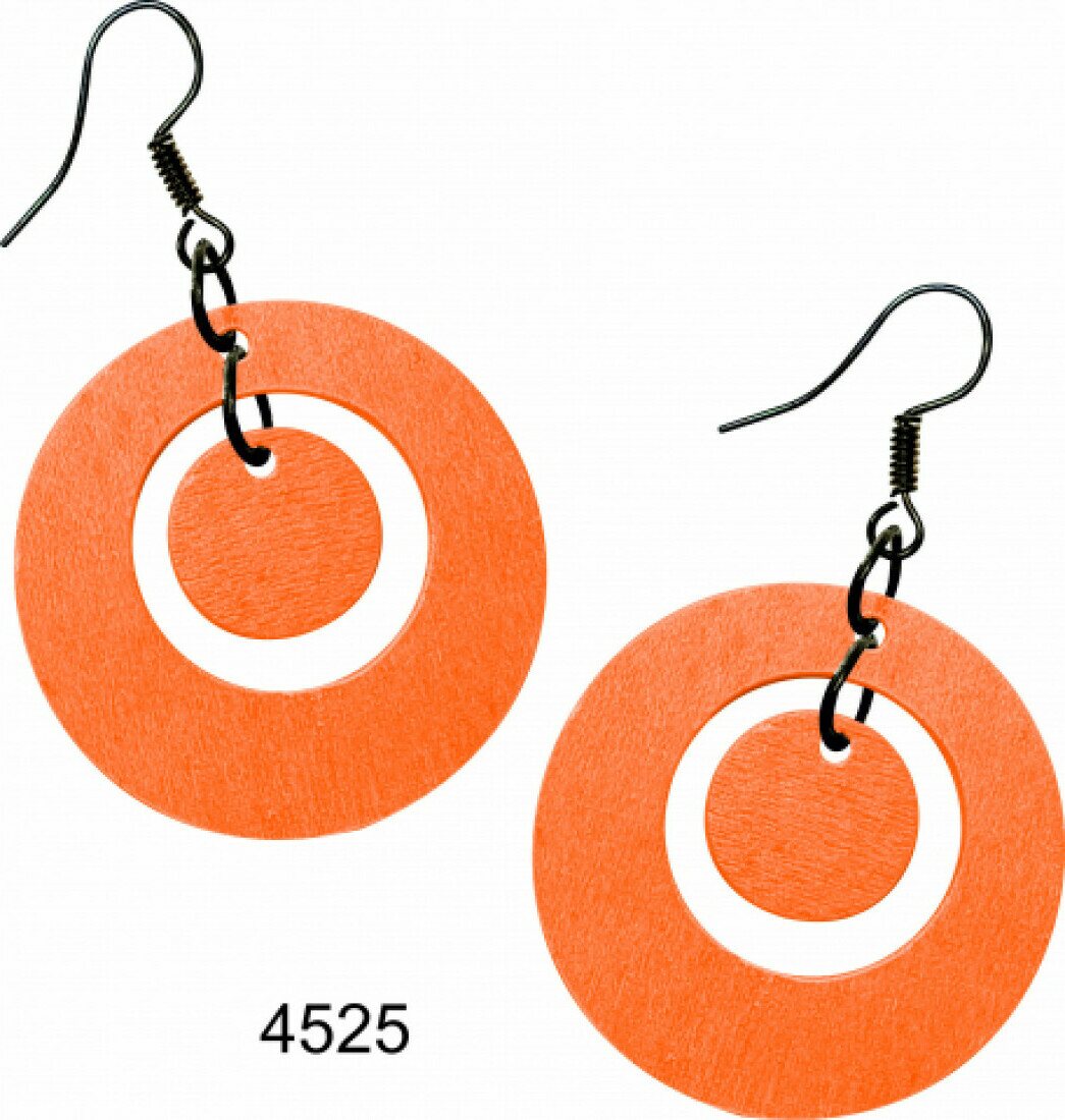 Johan Puinen ympyrä korvakoru Oranssi