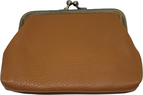 Kukkaro nahkaa Ruskea