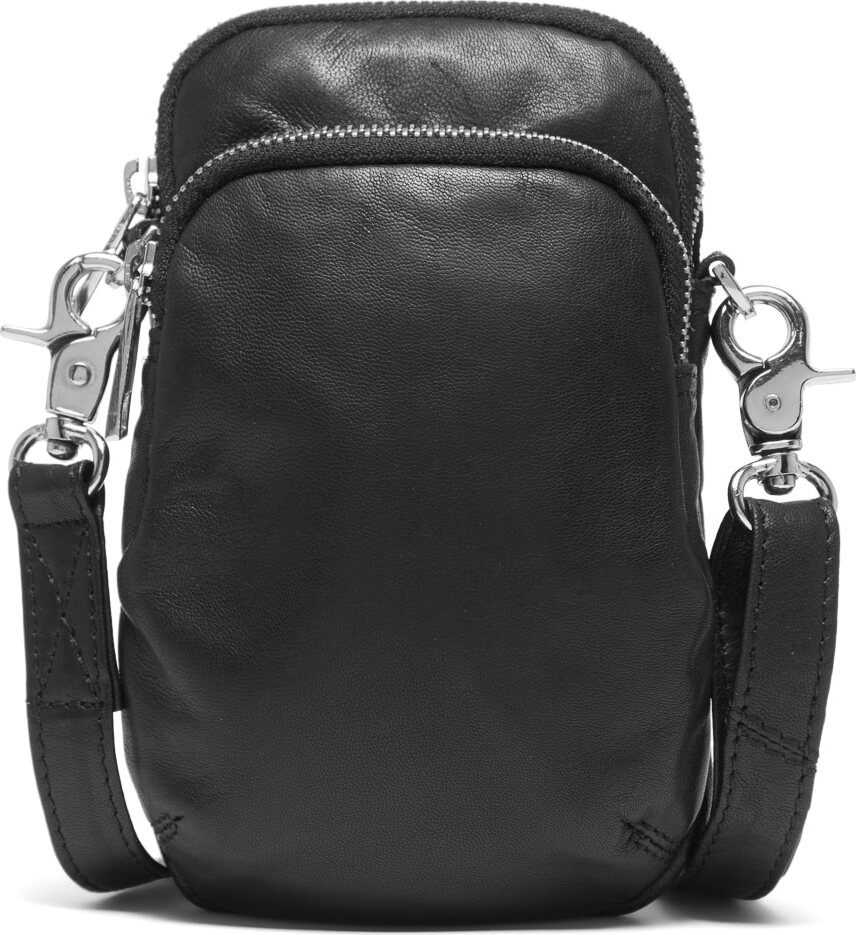 DEPECHE. Soft Leder mobile bag Black