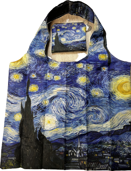 Ostoskassi taidekuvalla Van Gogh, The Starry Night