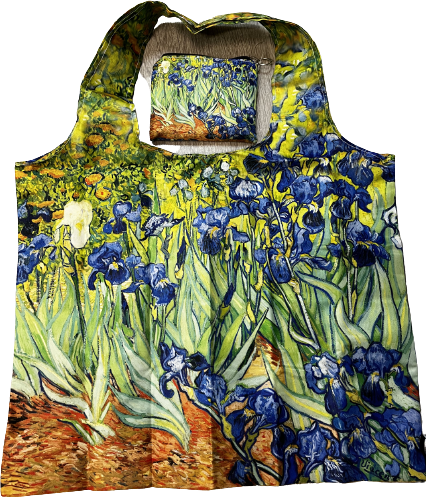 Ostoskassi taidekuvalla Van Gogh, Irises