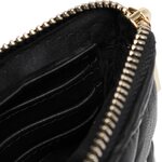 DEPECHE. černá leather phonebag