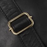 DEPECHE. svart leather phonebag
