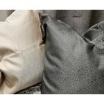 Svanefors harmaa / hopeanvärinen tyynynpäällinen 60*60 cm