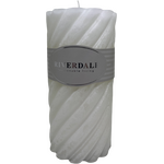 Riverdale valge tuoksullinen kierrekynttilä, 10 * 10 cm