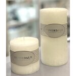 Riverdale fehér tuoksukynttilä, 10 * 10 cm