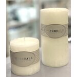 Riverdale weiß tuoksukynttilä, 7,5 * 15 cm