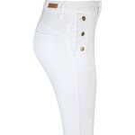 Ze-Ze til kvinder valkoiset nilkkamittaiset twill bukser
