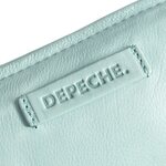 DEPECHE. Pyöreä pitkulainen cross body laukku pehmeää nahkaa