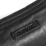 DEPECHE. Pyöreä pitkulainen Keskikokoinen cross body laukku pehmeää nahkaa