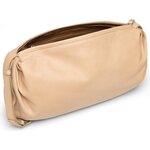 DEPECHE. Pyöreä pitkulainen Keskikokoinen cross body laukku pehmeää nahkaa