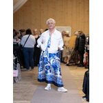 Eleria Cortes pitkä sinikukallinen hihaton mekko