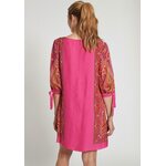 Ana Alcazar růžová patterned hedvábí dress/tunic