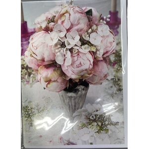 Sköna ting postikortti kaunis kukkakimppu maljakossa