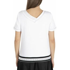 Elisa Cavaletti white t-paita hopeasomistein