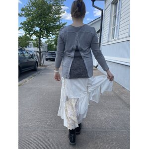 Arte Pura fehér romanttinen pitkä puolihame