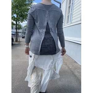 Arte Pura fehér romanttinen pitkä puolihame