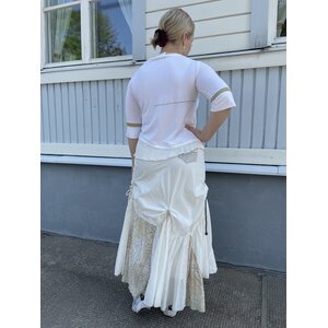 Arte Pura fehér romanttinen pitkä puolihame
