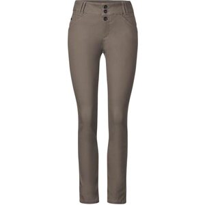 Street One nutrianväriset cuira muistuttavat pantalons