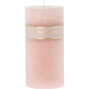 Riverdale Vaaleanpunainen 7x7 tuoksuton kynttilä