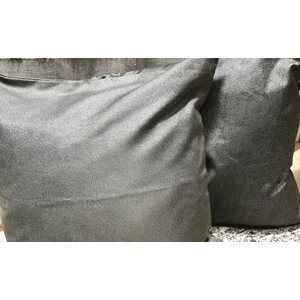 Svanefors sort / hopeanvärinen tyynynpäällinen 60*60 cm
