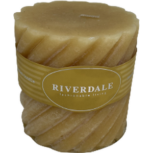 Riverdale Okrankeltainen tuoksukynttilä kierteellä, 10 * 10 cm
