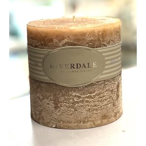 Riverdale Light brown tuoksukynttilä, 10*10 cm