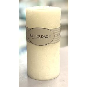 Riverdale hvit tuoksukynttilä, 7,5 * 15 cm