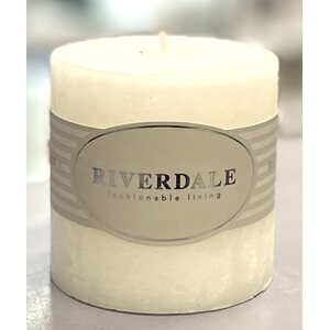 Riverdale valge tuoksukynttilä, 7 * 7 cm