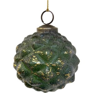 Shishi kullalla koristeltu lasipallo, 7,5 cm