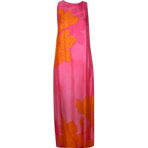 Ana Alcazar long sleeveless dress with floral pattern