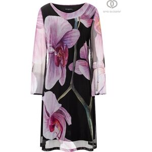 Ana Alcazar Sleeveless rosa und orange farbe dress