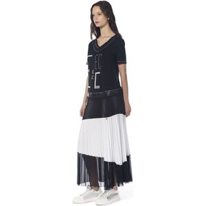 Elisa Cavaletti pour femmes noir t-paita kristallisomisteilla