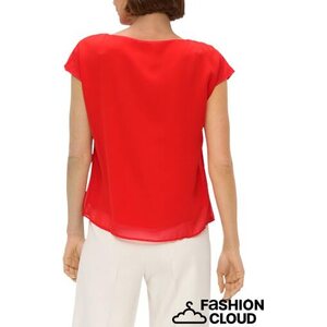 S. Oliver pour femmes Rouge vif sifonkipaita