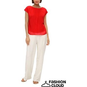 S. Oliver pour femmes Rouge vif sifonkipaita