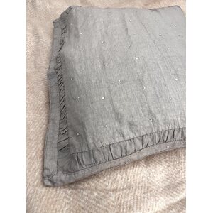 Arte Pura iso pellavanvärinen tyynynpäällinen swarovski kristalleilla