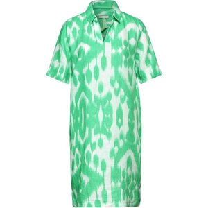 Street One 绿色 Patterned lyhythihainen pellavamekko