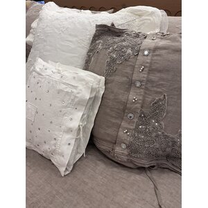 Arte Pura hvid tyynynpäällinen swarovski kristalleilla