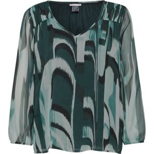 Street One vert kuvioitu pour femmes paita
