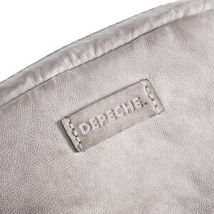 DEPECHE. vaaleanharmaa cross body laukku pehmeää nahkaa