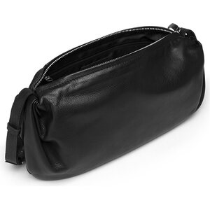 DEPECHE. Pyöreä pitkulainen Keskikokoinen cross body laukku pehmeää nahkaa