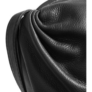 DEPECHE. Pyöreä pitkulainen Keskikokoinen cross body laukku pehmeää nahkaa