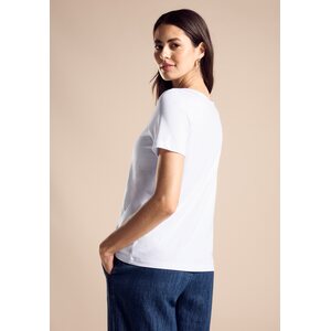 Street One de mujeres blanco t-paita printillä