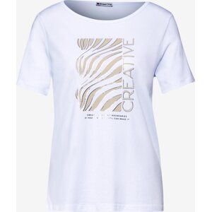 Street One de mujeres blanco t-paita printillä