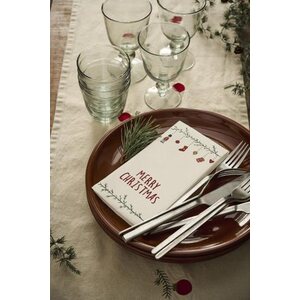 Ib Laursen servetti jouluaiheella, Merry Christmas