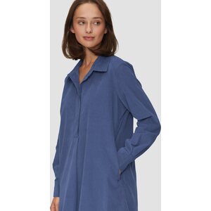 S. Oliver blue vakosamettimekko