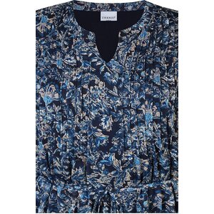 Zhenzi sinisävyinen pitkähihainen sifonkimekko Barb