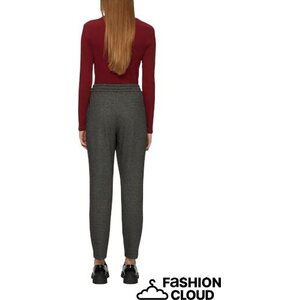 S. Oliver mustavalkoiset joggins pantalons kiristysnauhalla