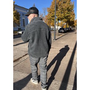 S. Oliver miesten sötétszürke teddy takki