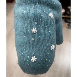Mittens lumihiutaleilla, 2 väriä